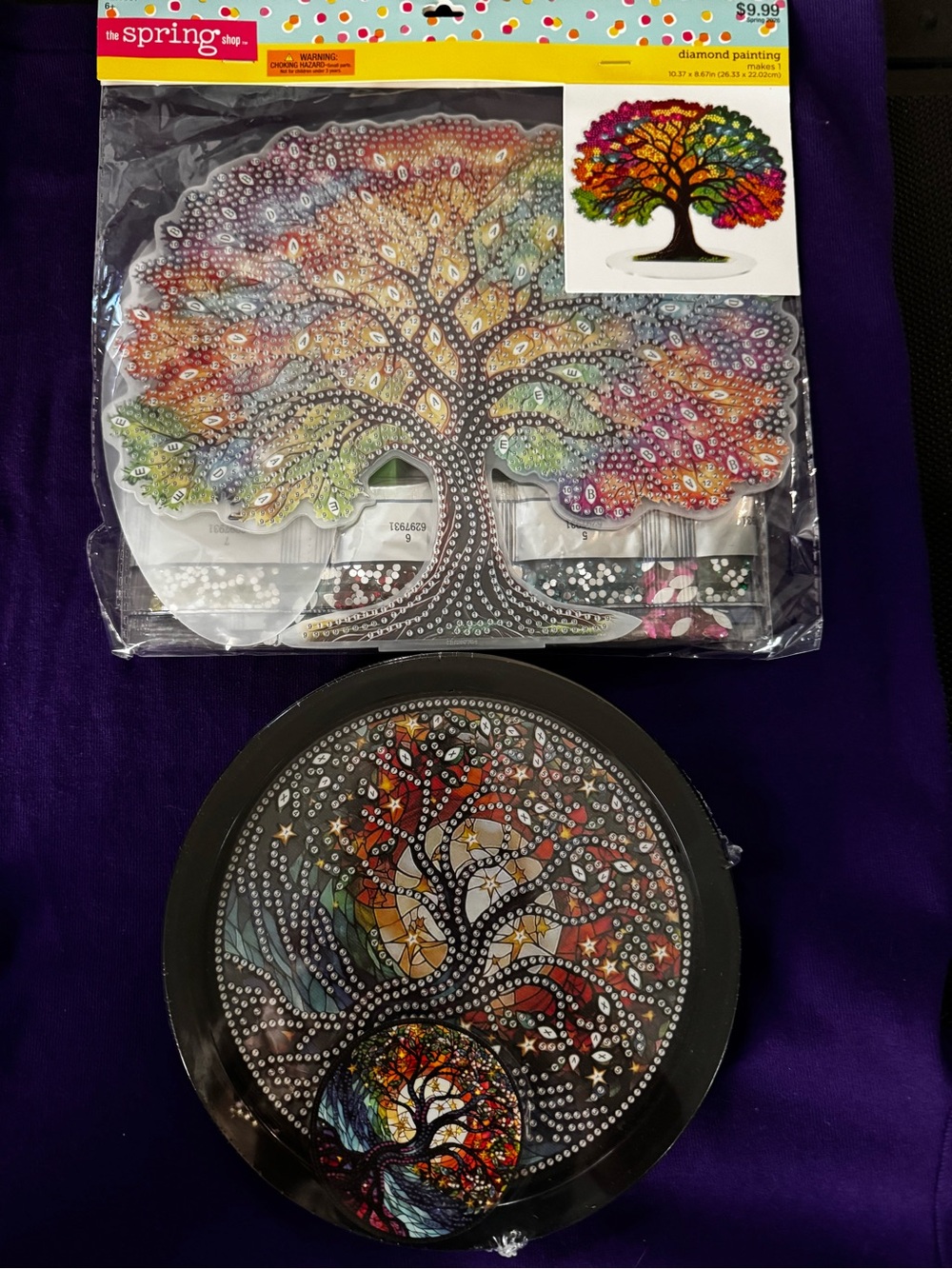 Hobby Lobby acrylic & frame Tree of Life Diamond Art kits